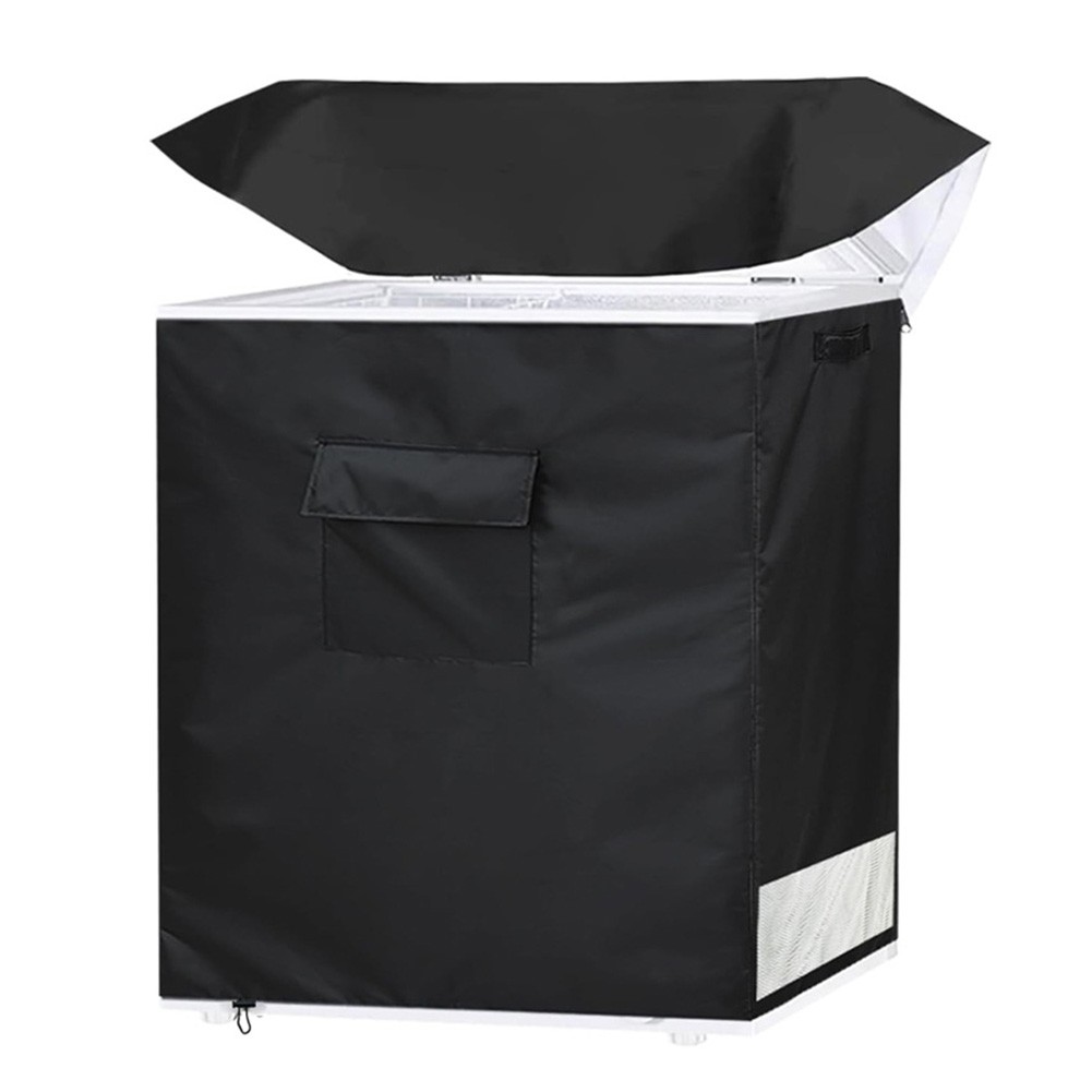 Waterproof 210D Cover for 3 5 Cubic Chest Refrigerator with Adjustable Straps - Picture 20 of 20