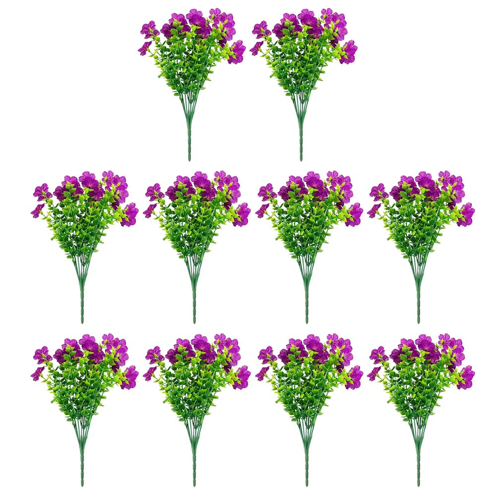 10 or 12 Bunch Artificial Flowers for Effortless Styling of Home and Garden