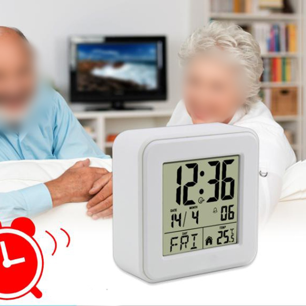 Smart Alarm Clock for Elderly Easy Read with Features for Temperature and Date - Foto 14 di 28