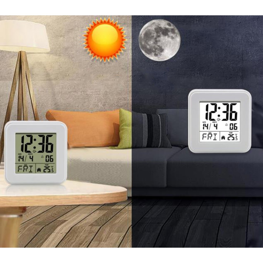 Smart Alarm Clock for Elderly Easy Read with Features for Temperature and Date - Foto 6 di 28