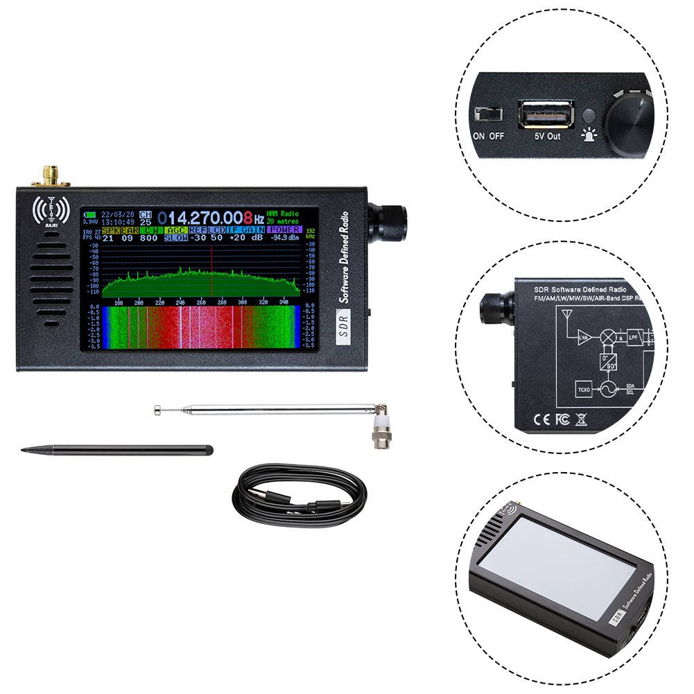 User Friendly 4 3 Inch For DSP Radio Receiver with Touch Screen Navigation - Afbeelding 5 van 9