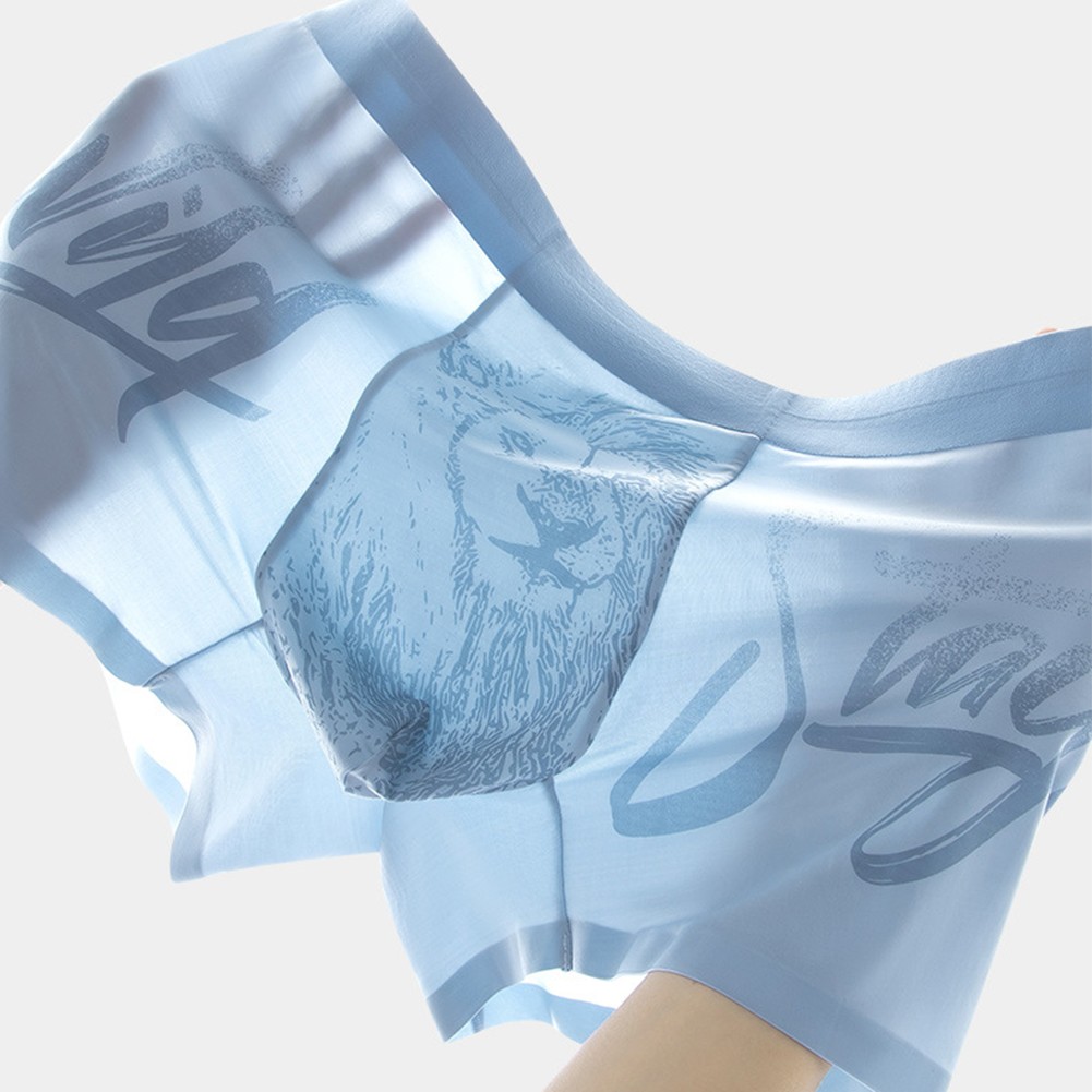 Coole und bequeme Herren Boxershorts Eisseide atmungsaktiv Trunks für den ganzen Tag - Bild 6 von 25