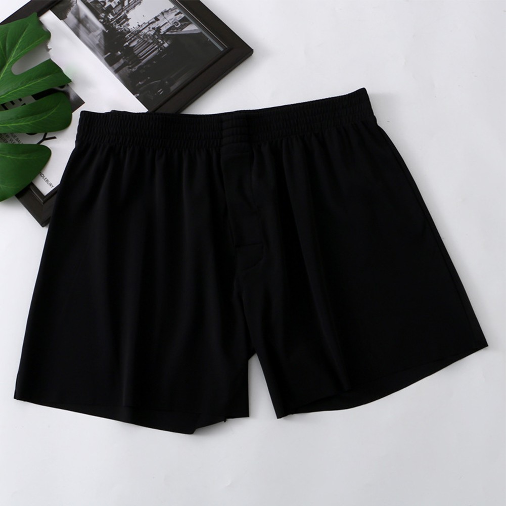 Herren Atmungsaktiv Lose Pyjama Shorts Badehose Boxershorts für Schlaf und Komfort - Bild 14 von 17