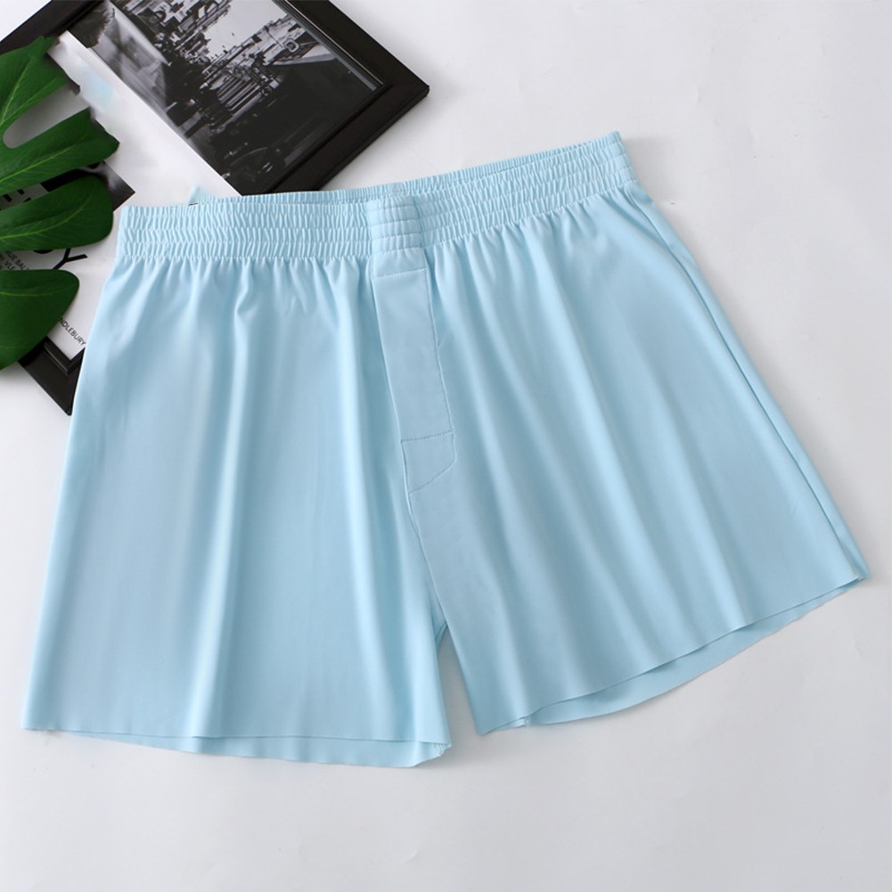 Herren Atmungsaktiv Lose Pyjama Shorts Badehose Boxershorts für Schlaf und Komfort - Bild 16 von 17