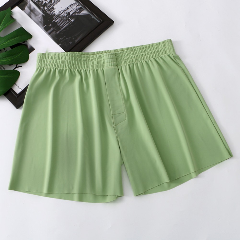 Herren Atmungsaktiv Lose Pyjama Shorts Badehose Boxershorts für Schlaf und Komfort - Bild 9 von 17