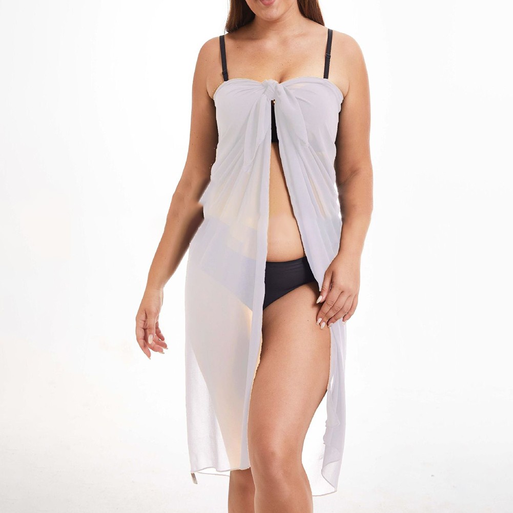 Beach Swimsuit Cover-up Elegant Beach Scarf Ideal For Spring Occasions - Picture 14 of 15