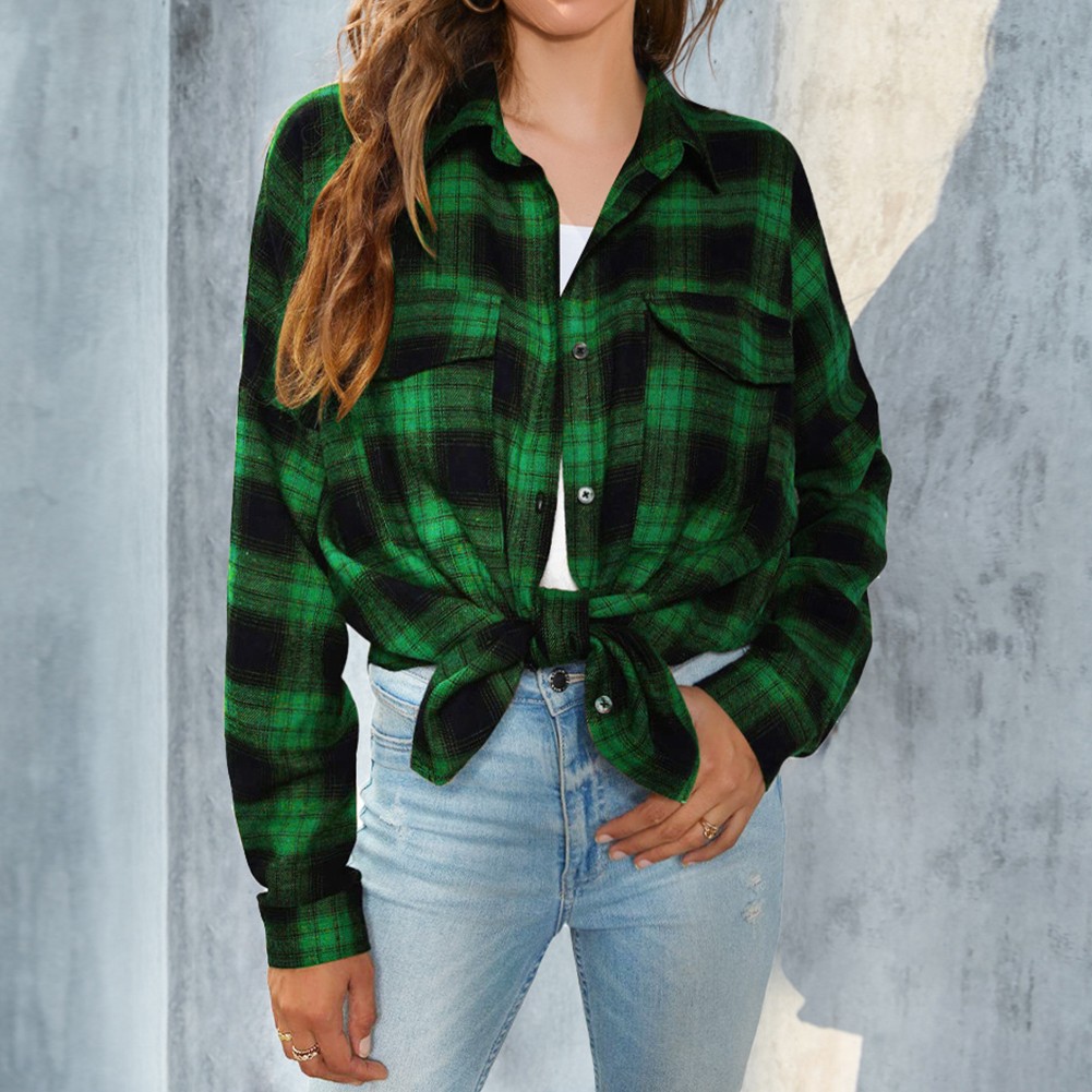 Longsleeve Plaid Shirt Jacket for Women Perfect for Everyday Activities - Picture 43 of 79