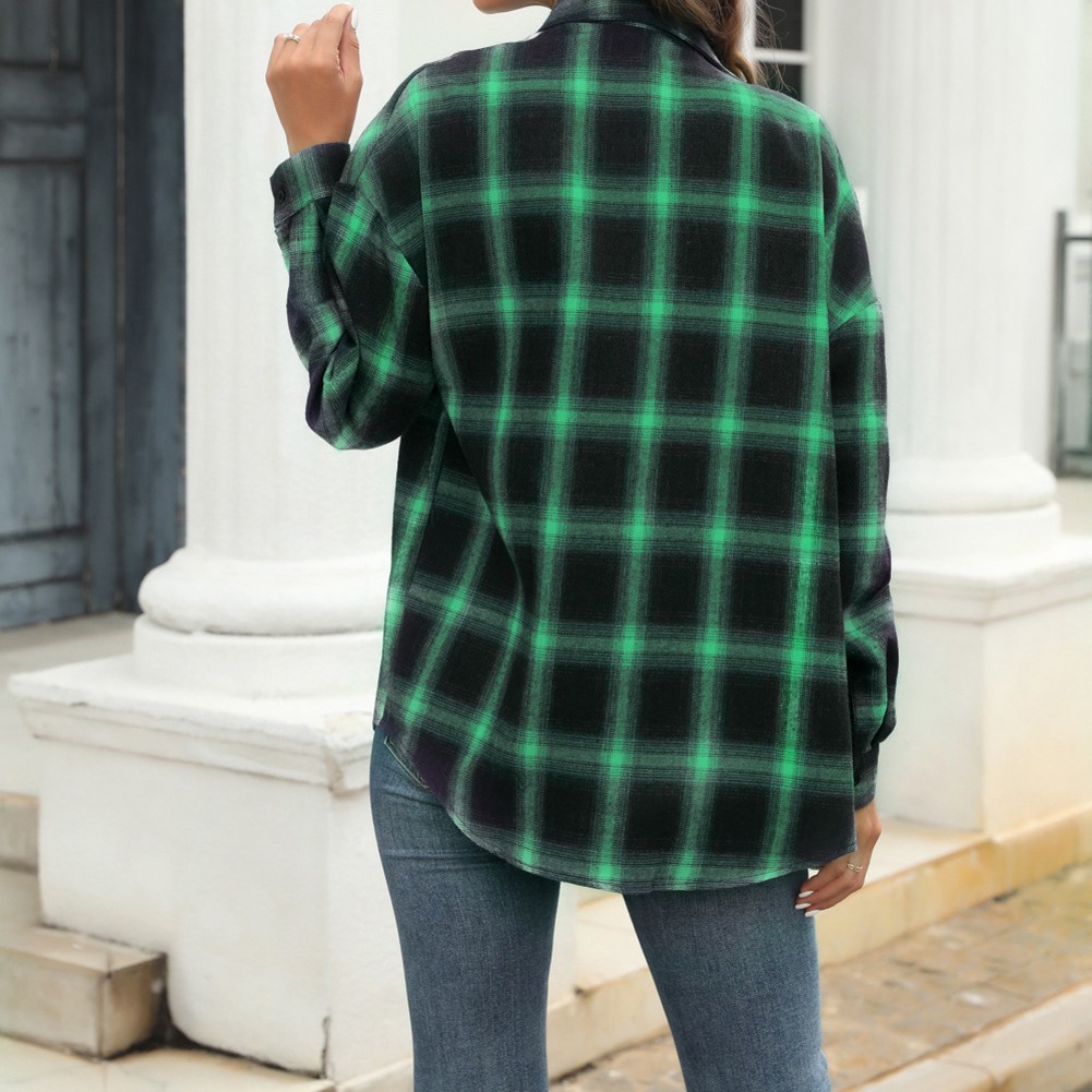 Longsleeve Plaid Shirt Jacket for Women Perfect for Everyday Activities - Picture 41 of 79