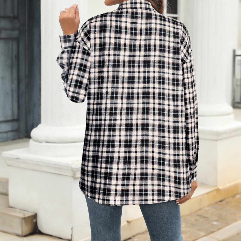Longsleeve Plaid Shirt Jacket for Women Perfect for Everyday Activities - Picture 65 of 79