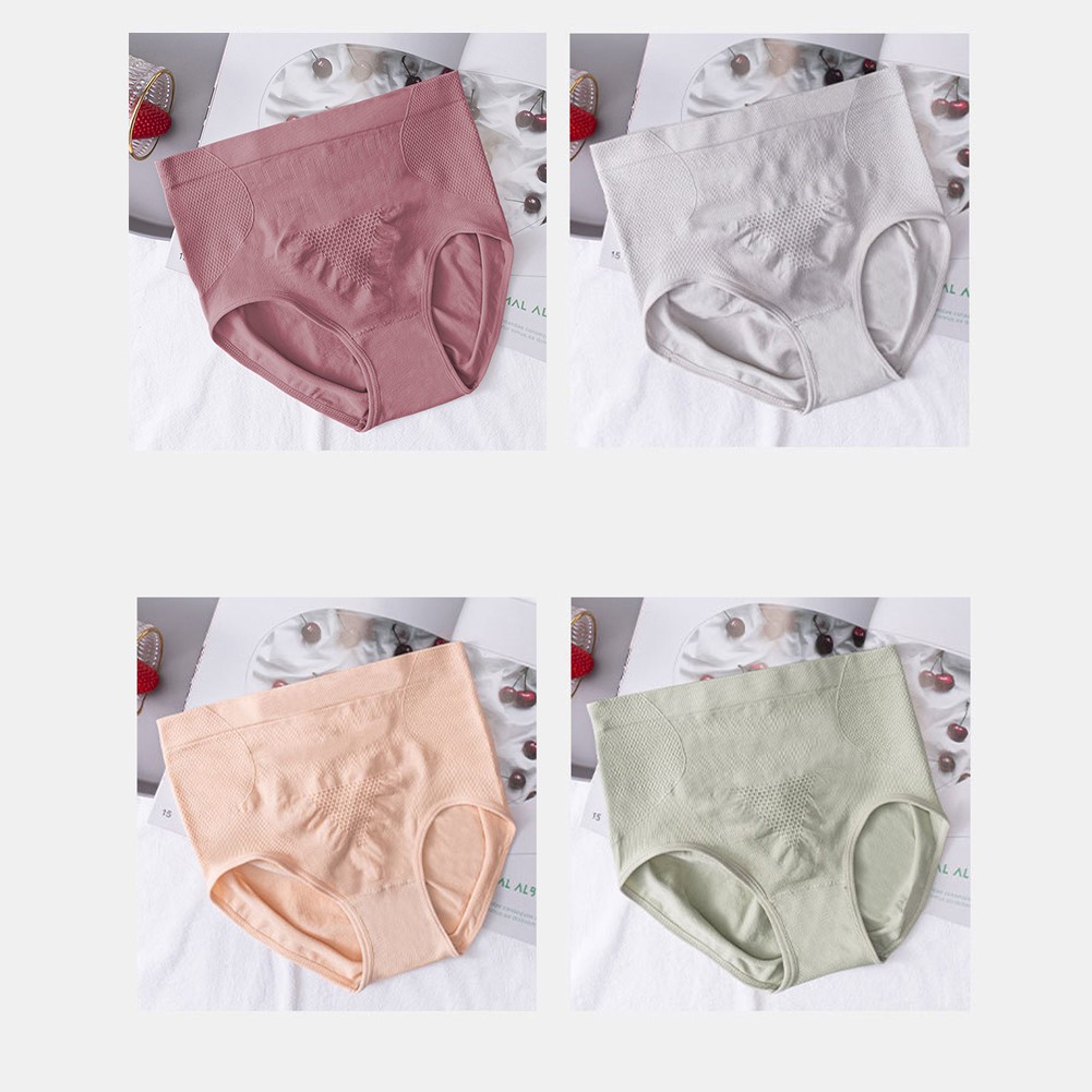 Womens High Waist Abdomen Lifting Panties in Plus Size For Honeycomb Style - Picture 7 of 44
