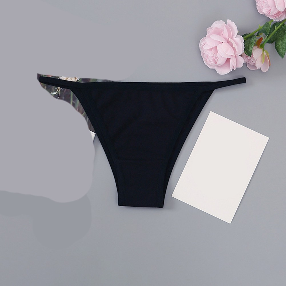 Half Hip Sexy Briefs for Women with Thin Straps Low Waist Breathable Design
