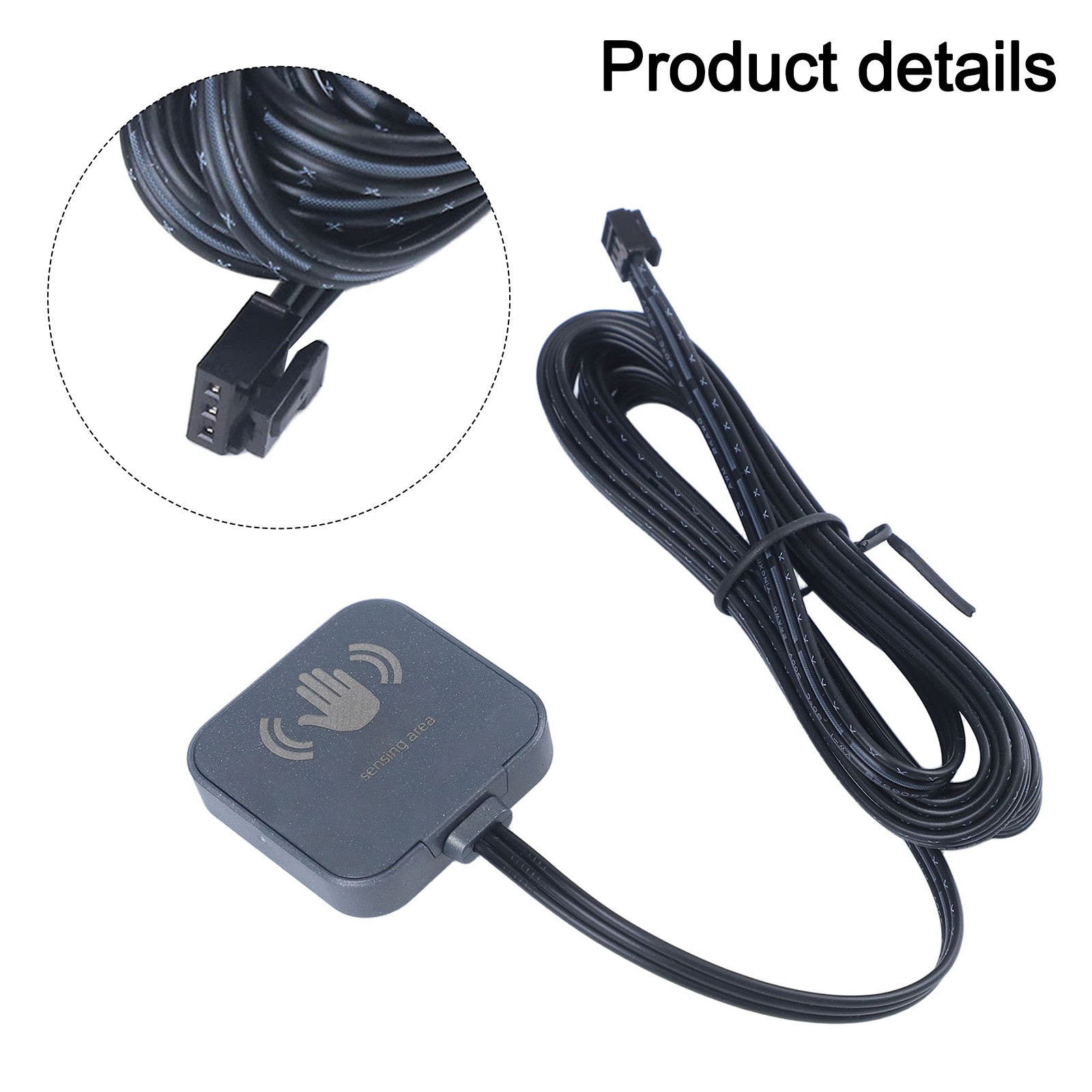 Touch Sensor Dimmer Switch For Cabinets – 12V-24V, No-Drill Installation, Works Through Wood/Glass/Stone (Up To 25mm) – Black