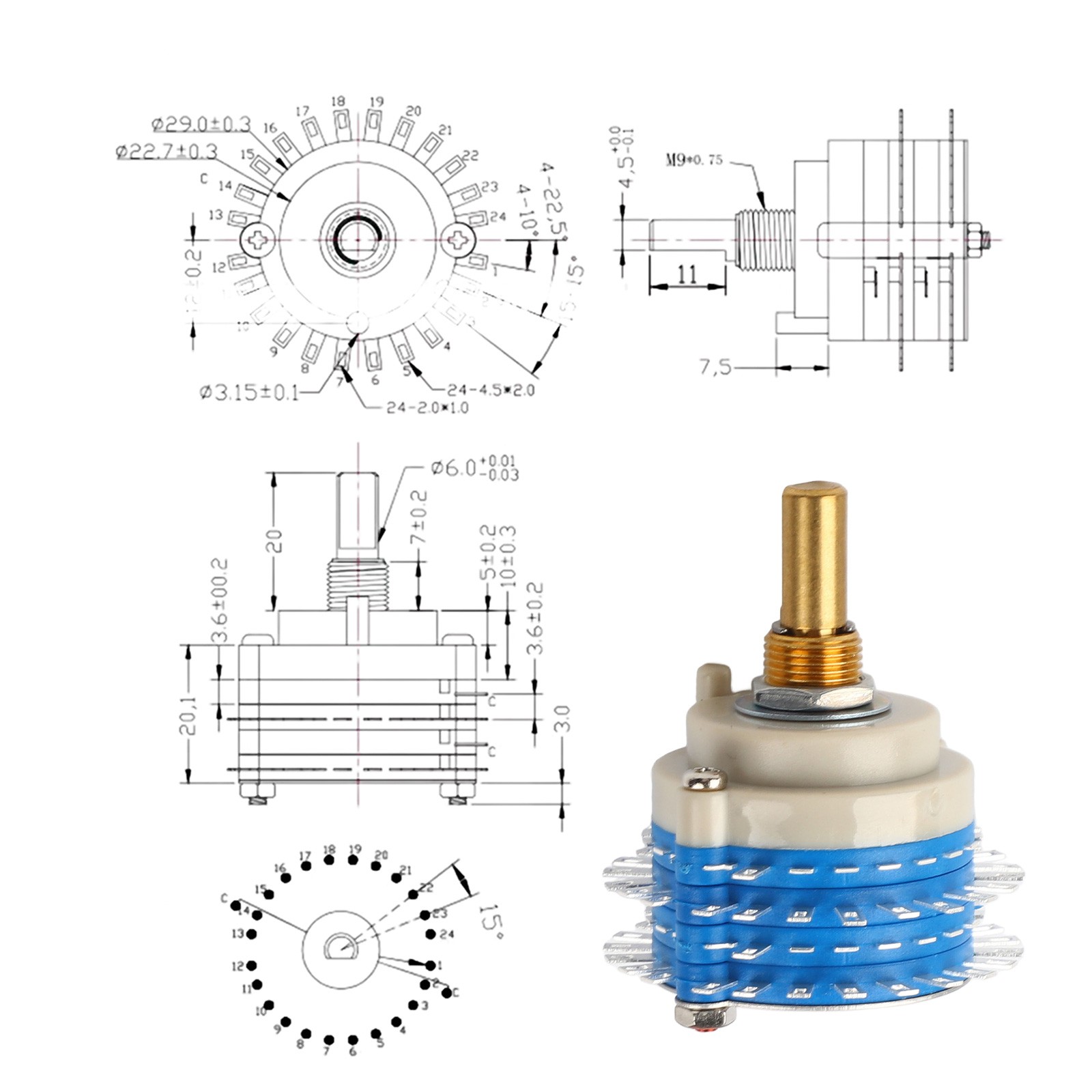 Sleek and Functional Compact Dual Pole Twenty Four Step Attenuator Design - Picture 3 of 12