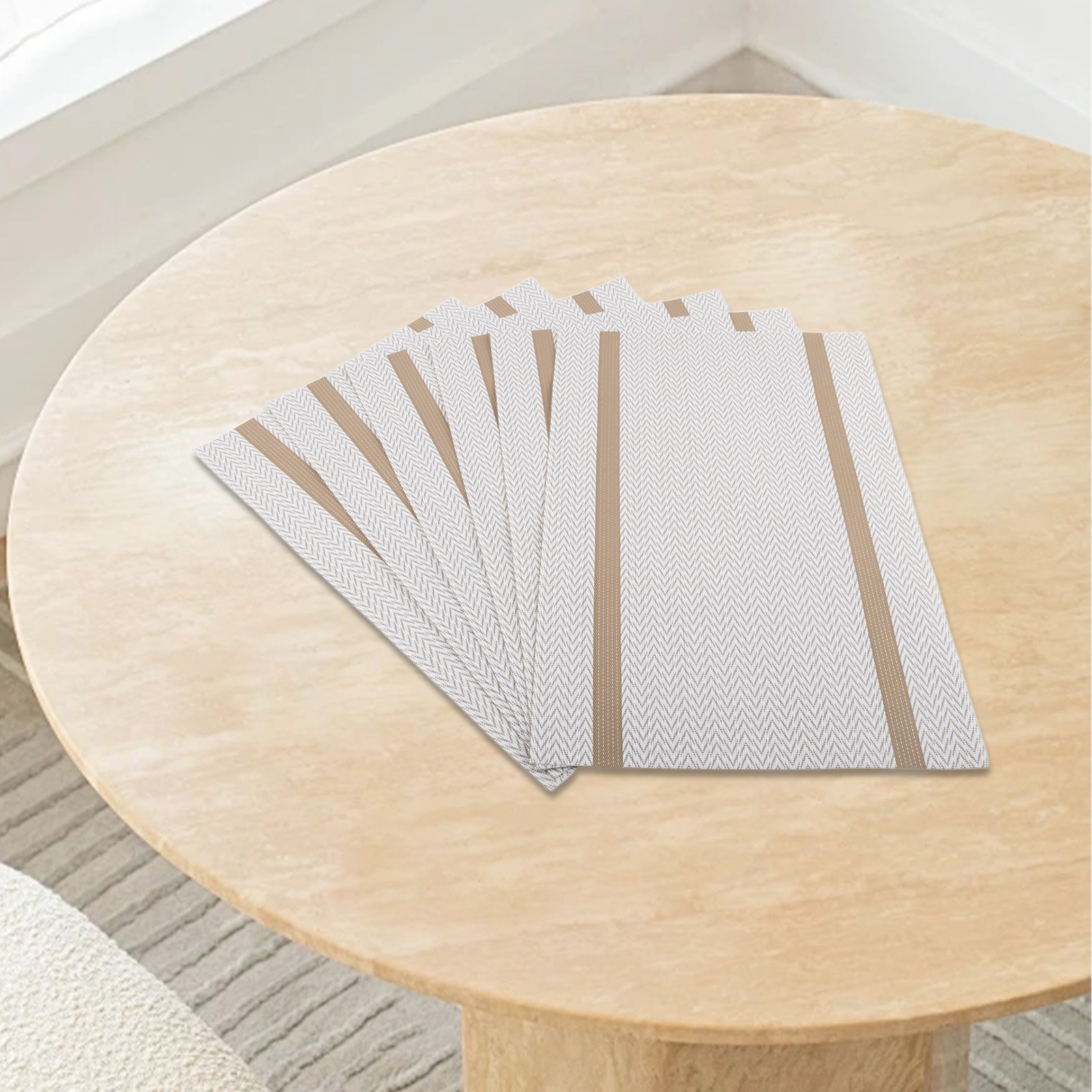 Easily Roll Up Six Piece Placemat Set for Convenient Storage Solutions - Picture 30 of 33