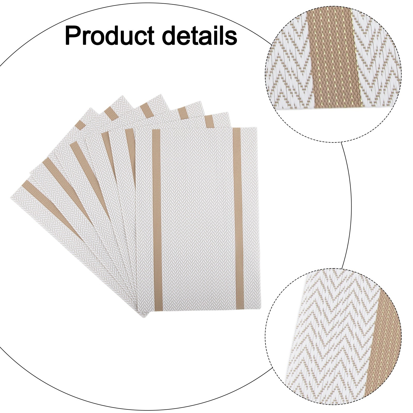 Sleek Design PVC Placemats Set of 6 Easy to Maintain and Store Size 45x30cm - Picture 22 of 33