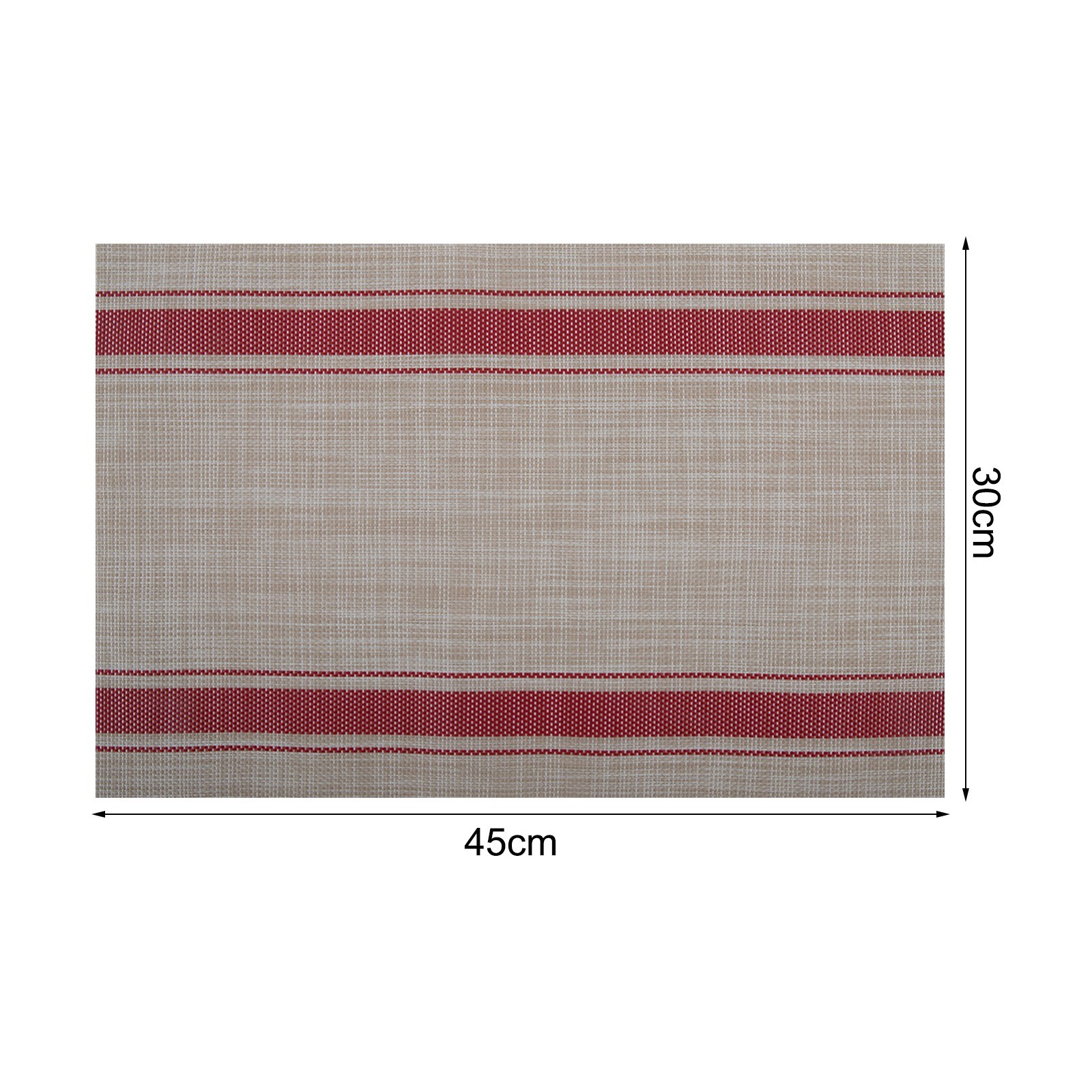 Colorful Set of 6 PVC Table Mats Heat Resistant for Everyday Use 45x30cm - Picture 31 of 56