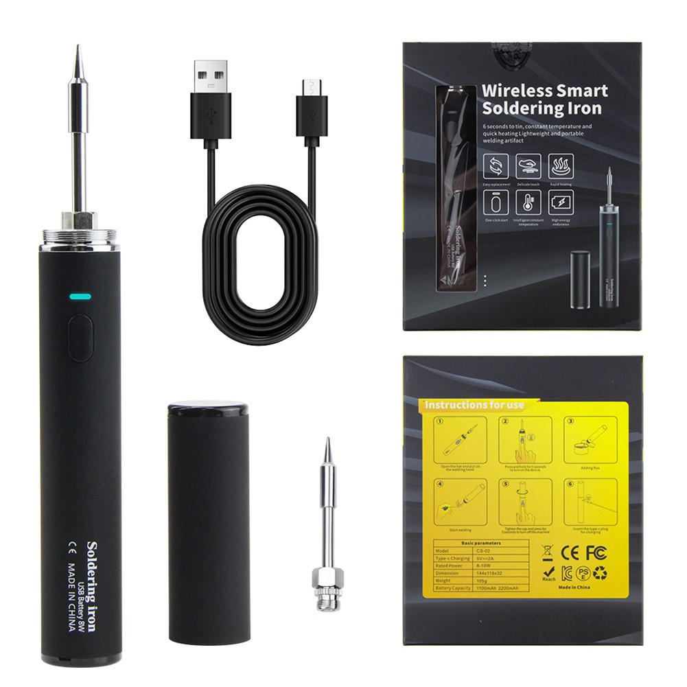 Kit fer à souder sans fil à faire soi-même avec capacités rechargeables USB - Picture 13 of 25