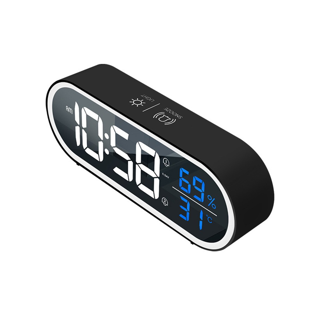 LED Display Alarm Clock with Energy Saving Mode and Dual Alarm Features