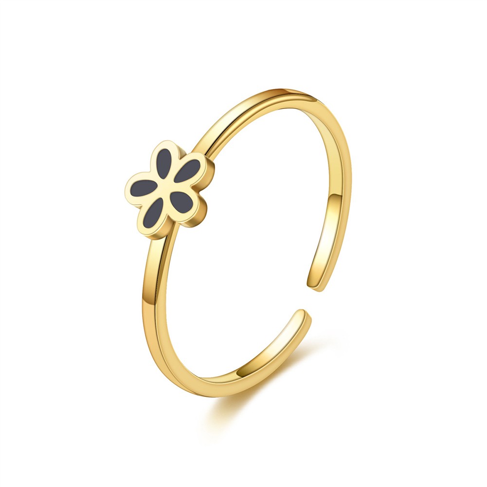 Eleganter Gänseblümchen Blumen Ring für Damen aus hochwertigem