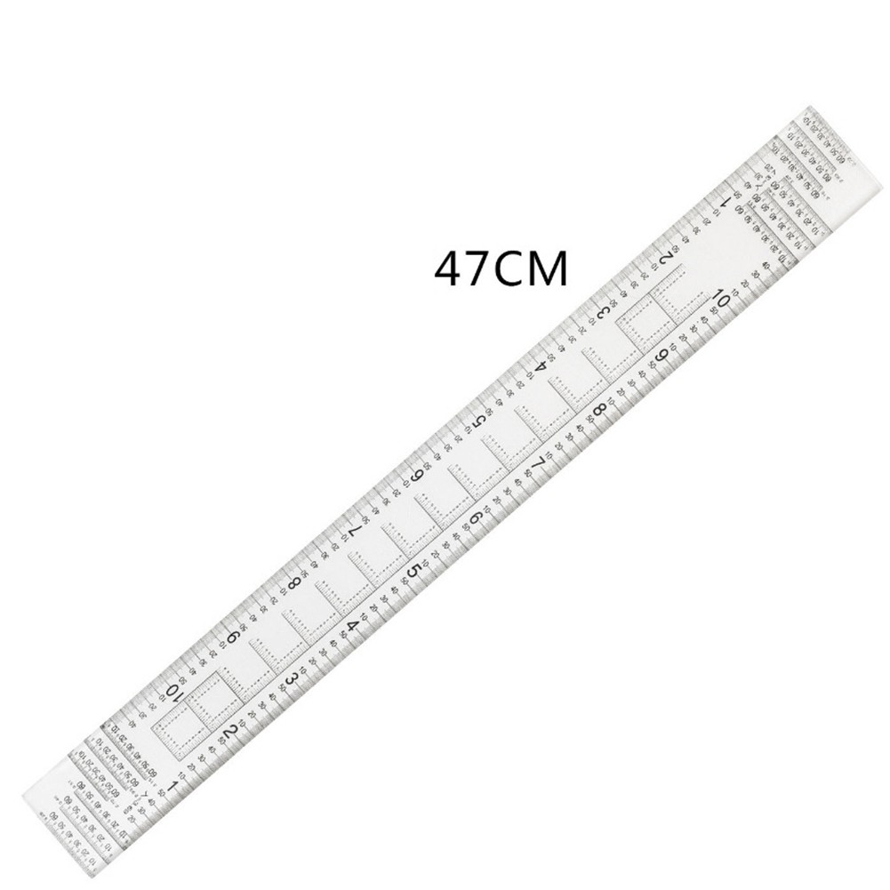 Plastic Latitude Longitude Ruler with Clear Markings and Beveled Edges - Bild 8 von 9