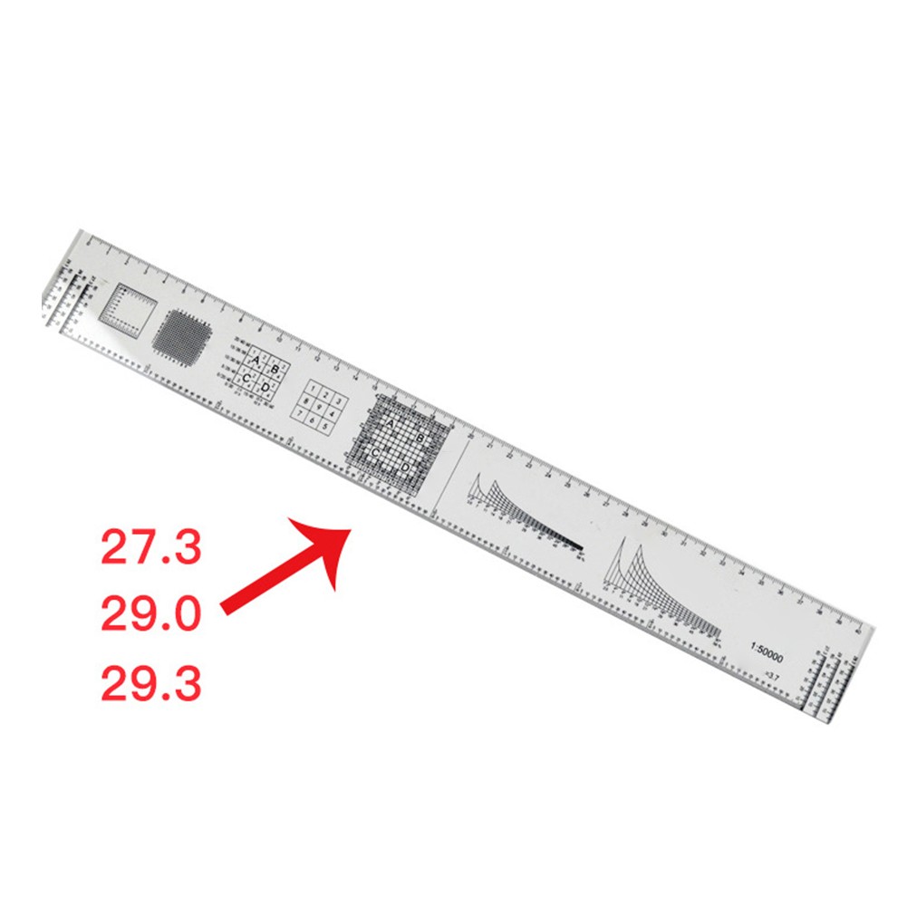 Transparent Ruler for Accurate Cartography and Hiking Distance Measurement - Bild 13 von 13