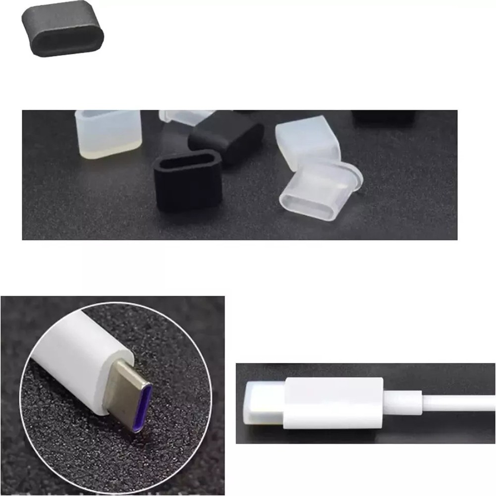Couvercles anti-poussière en silicone pour ports USB pour ordinateur portable et appareils mobiles - Photo 15/22