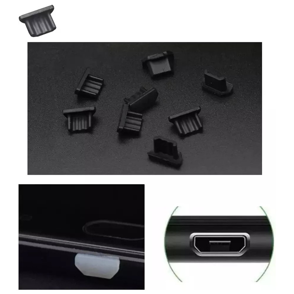 Couvercles anti-poussière en silicone pour ports USB pour ordinateur portable et appareils mobiles - Photo 16/22