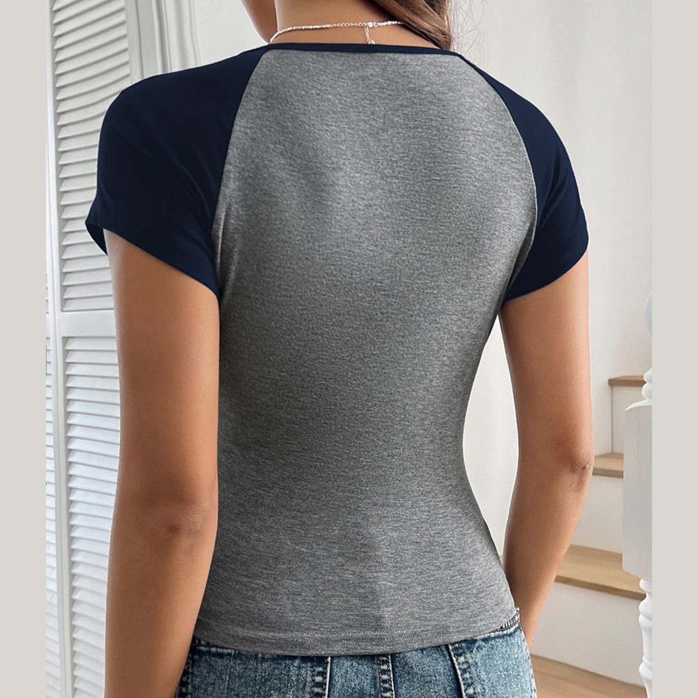 Lightweight Women's Slim Fit T Shirt for Casual Wear Spring and Summer - Picture 38 of 42