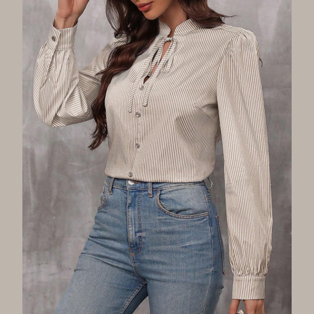 Casual Outings Long-sleeved Shirt Breathable Shirt Cotton Polyester Fabric - Picture 17 of 37