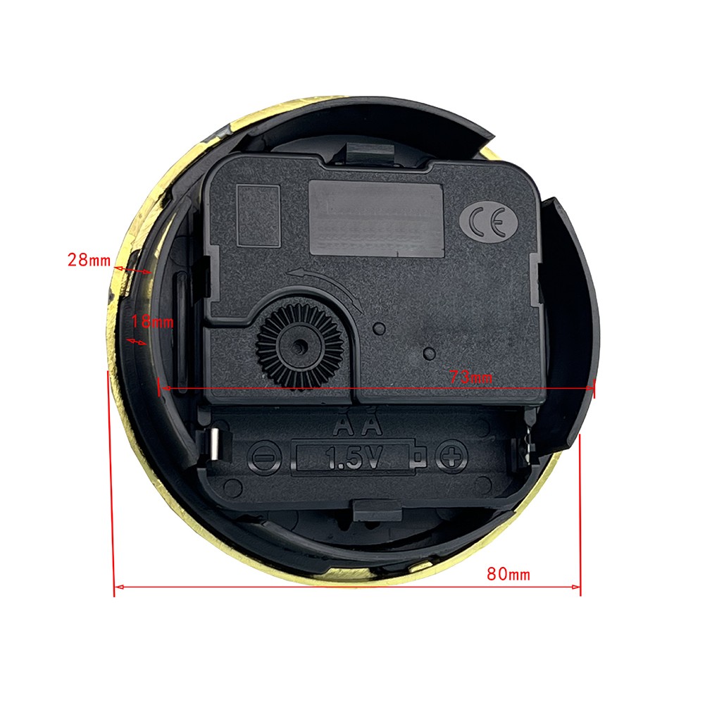 Mouvement Horloge Quartz 65mm - Insert à Quartz Ronde, Pièce De