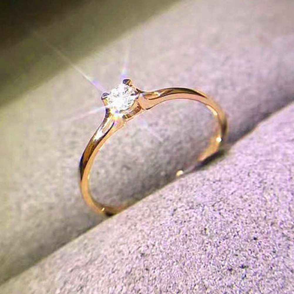 Unique Copper Plated Ring with Zircon for A Touch of Elegance on Any Occasion - Picture 13 of 17