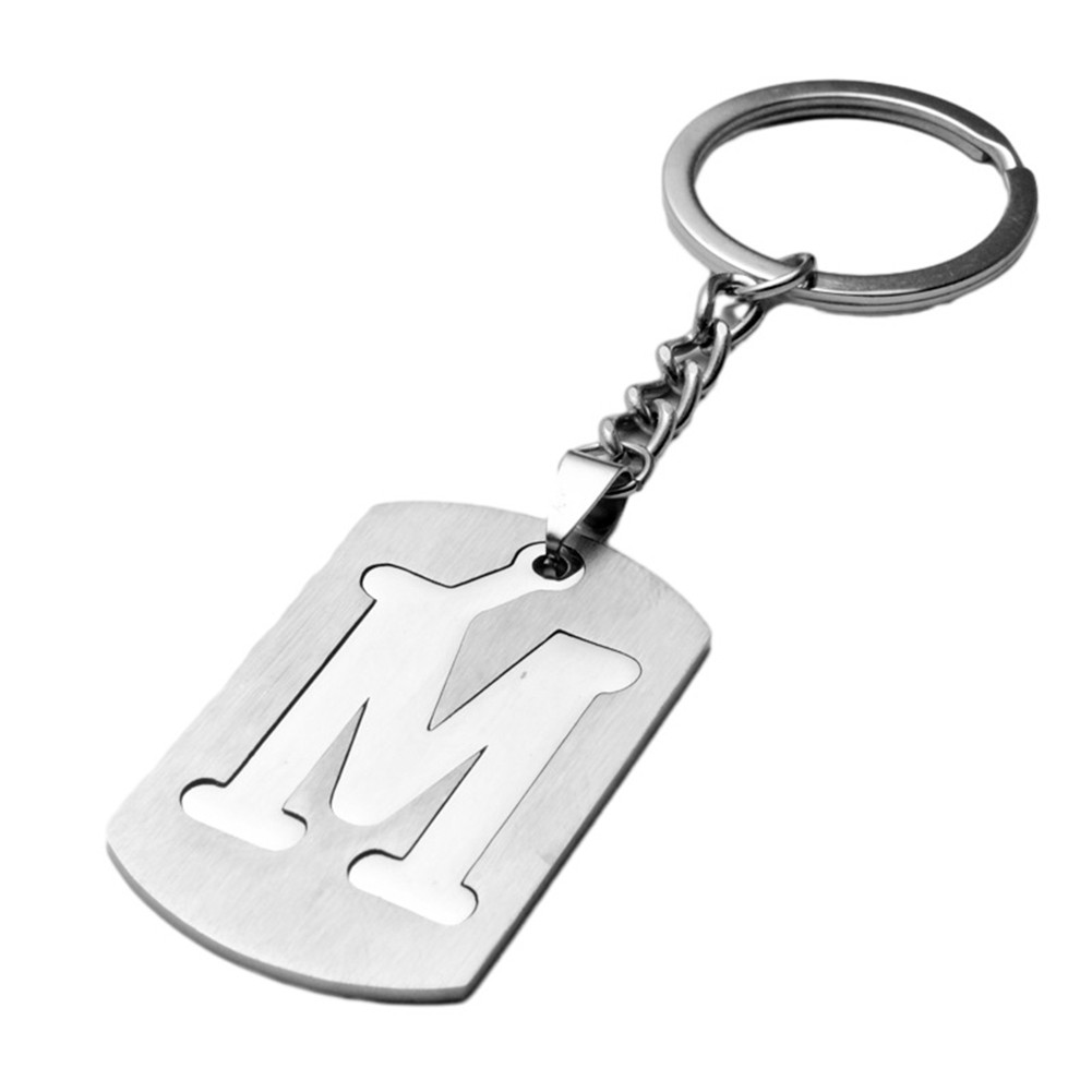 Stainless Steel Key Chains with 26 English Letters for Everyday Use and Style - Picture 14 of 28