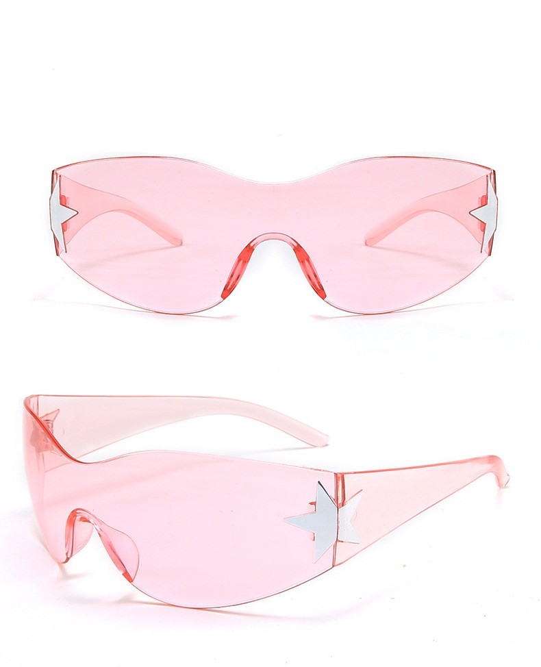 Lo último Gafas de sol para niñas Moda Gafas de sol Deportes al aire libre Ajuste cómodo para formas faciales - Imagen 13 de 17