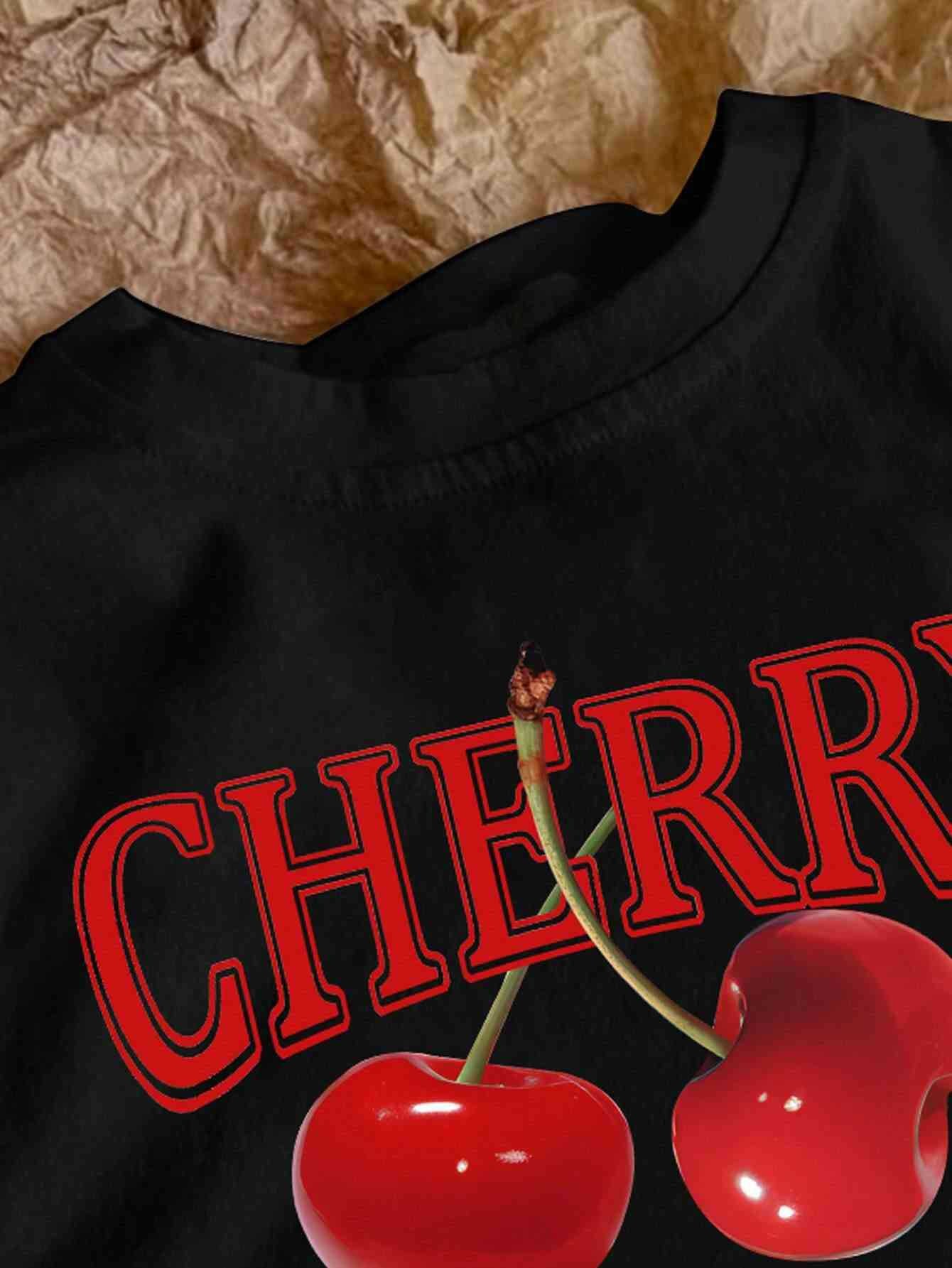 Fun Women Summer Fruit Pattern Short Sleeve Tops for Vacation and Leisure - Picture 15 of 27