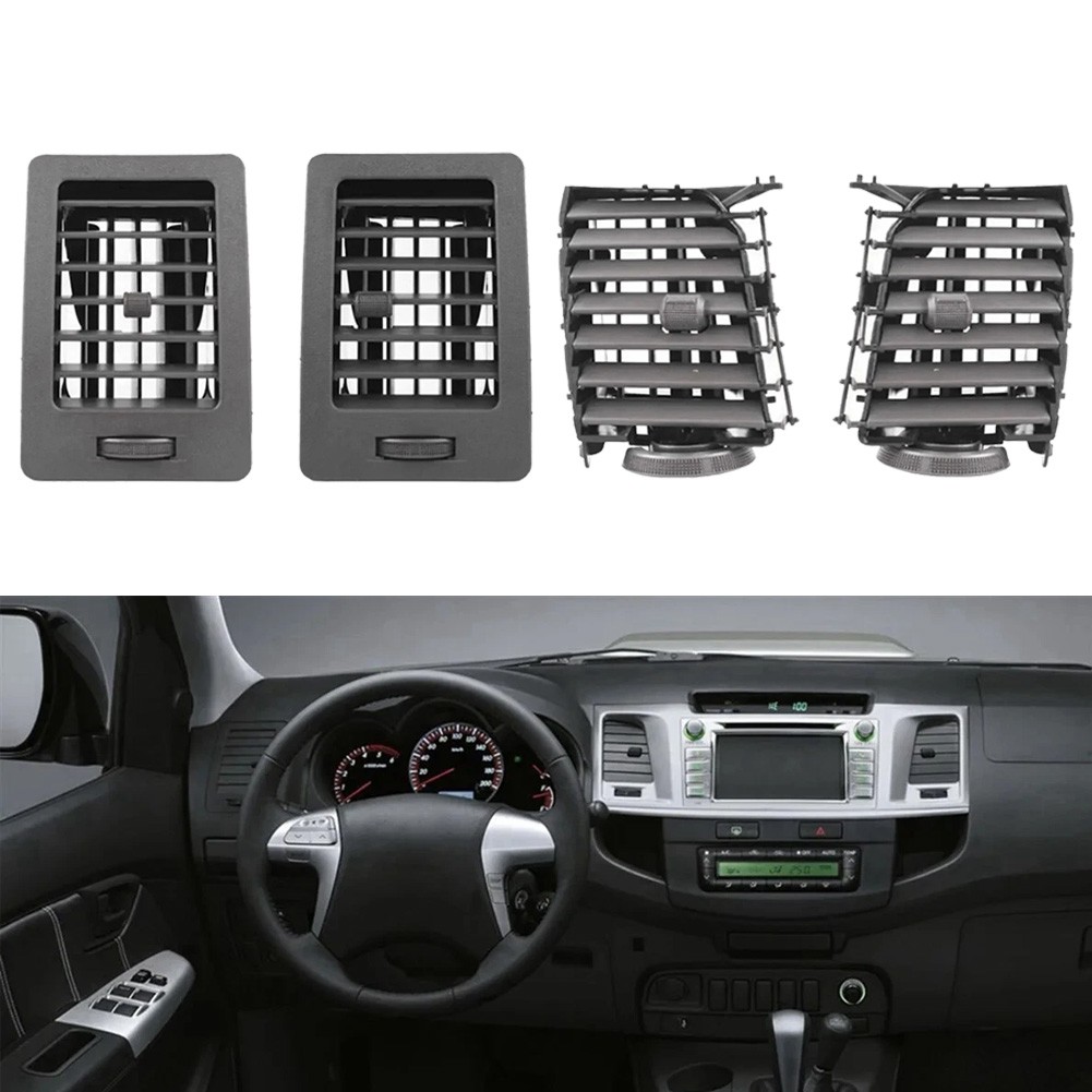 A/C Vent Grille Set for Toyota For Hilux For Vigo 2005 2015 Plastic Material - Picture 3 of 14