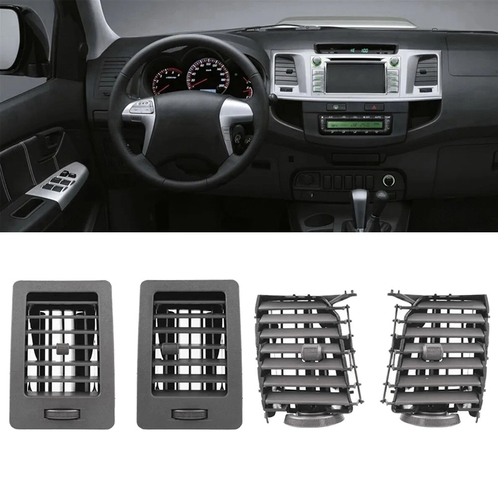 A/C Vent Grille Set for Toyota For Hilux For Vigo 2005 2015 Plastic Material - Picture 2 of 14