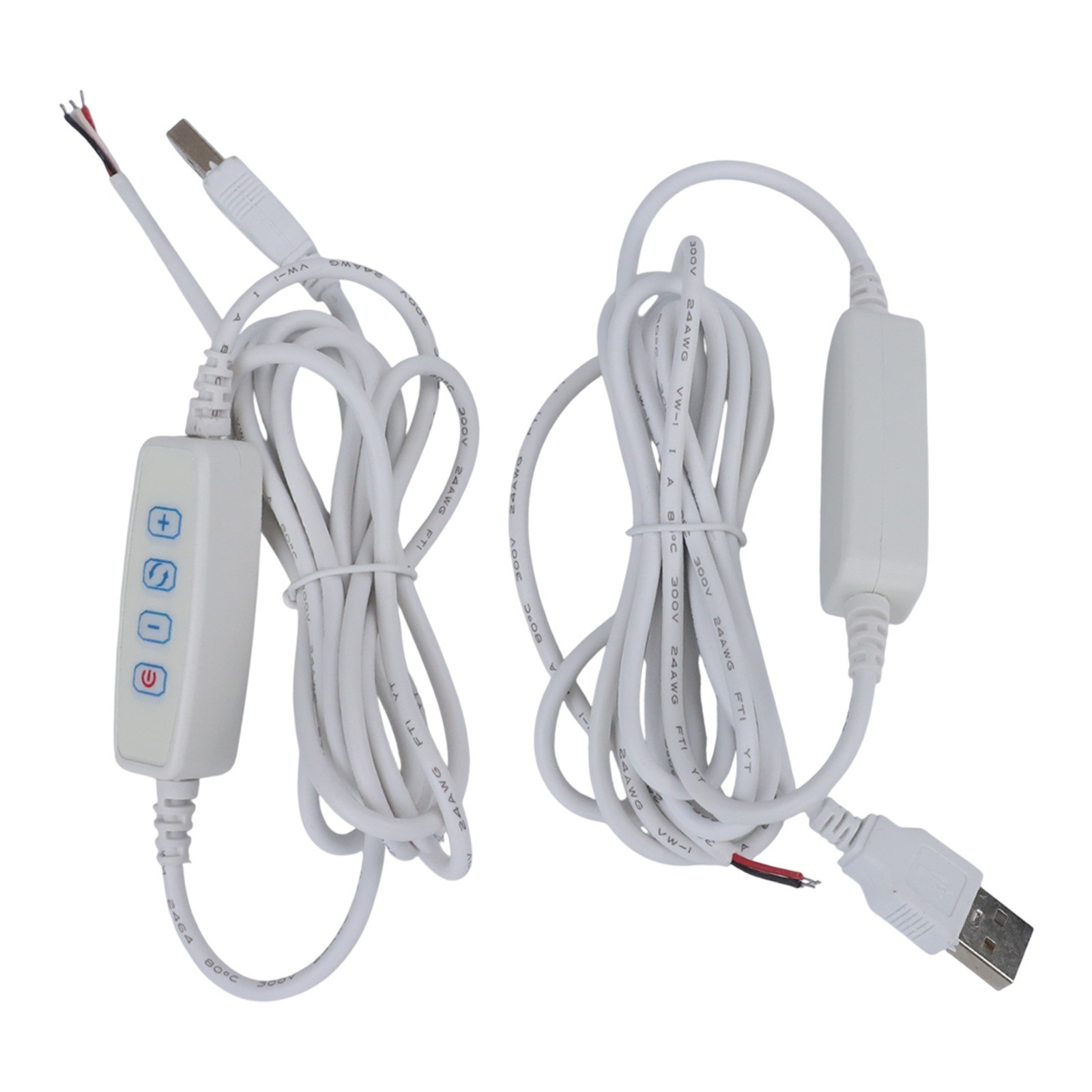 USB Powered LED Dimmer Adapter with 2m Extension Cable for Easy Installation