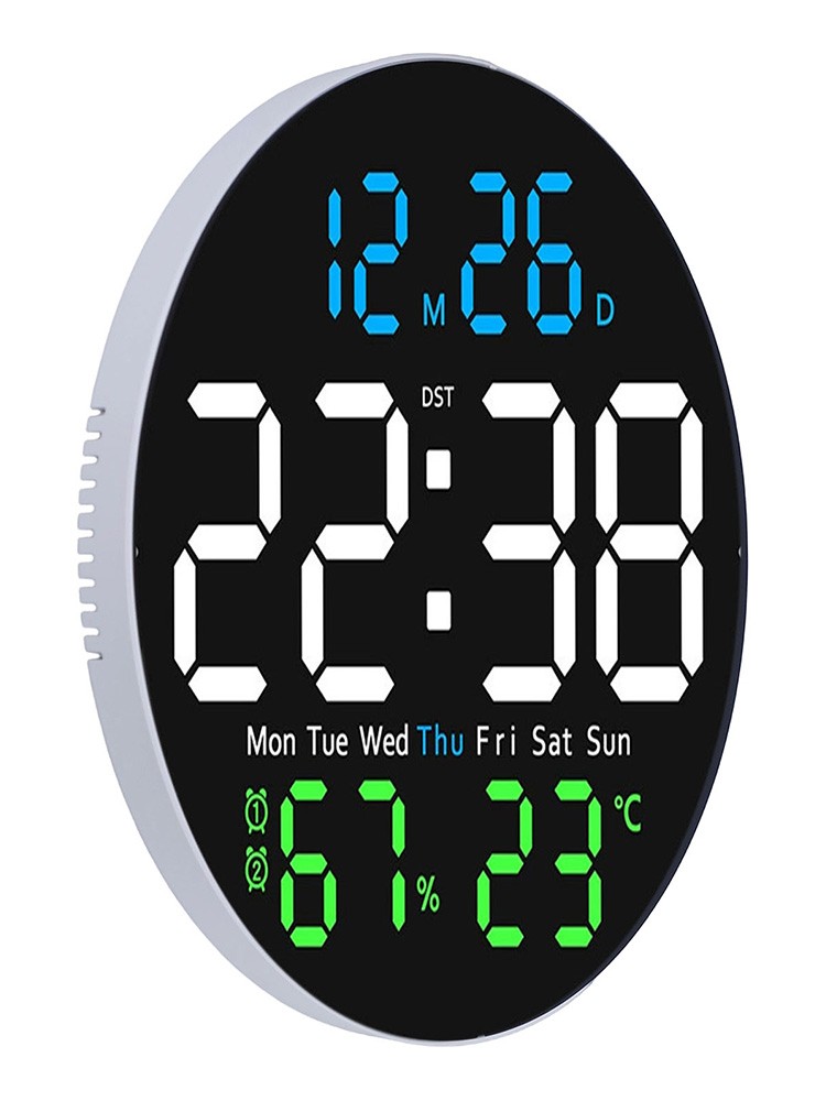 Remote Controlled LED Clock for For home with Temperature and Date Display