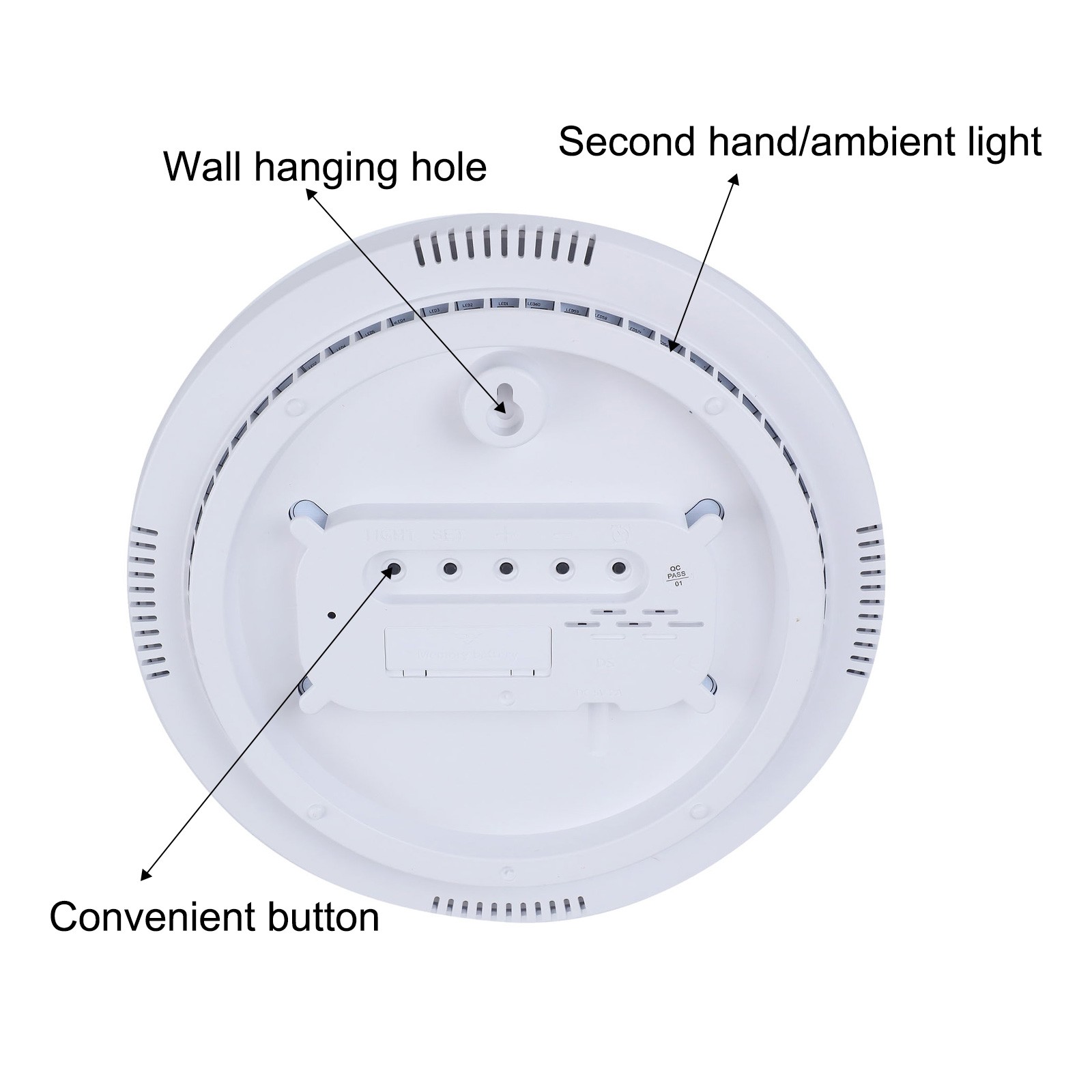 Remote Controlled LED Clock for For home with Temperature and Date Display