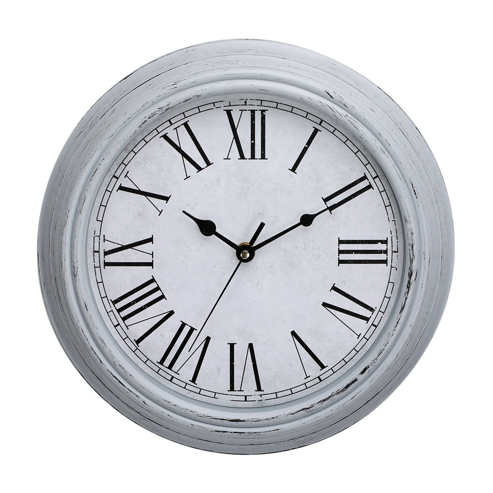 Chic 12 Inch Wall Clock with Vintage Design and Silent Operation for Decor