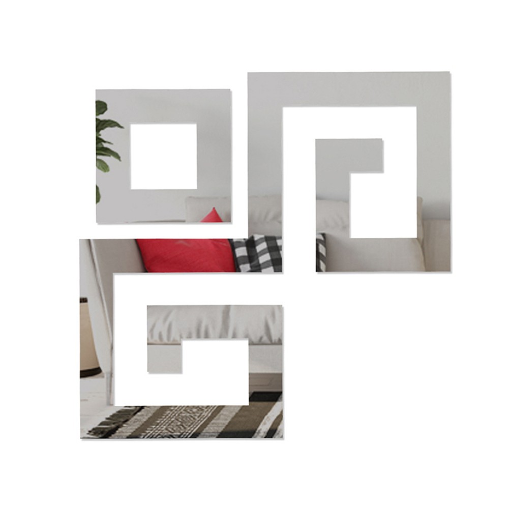 Peel-and-Stick Design 3D Mirror Sticker Customizable Design DIY Projects