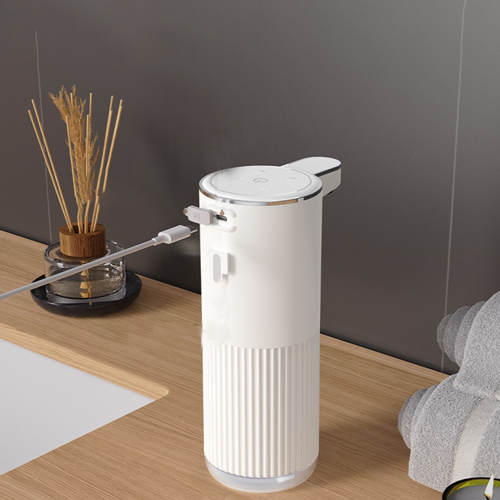 Rechargeable Touchless Soap Dispenser with Visible Soap Level Indicator