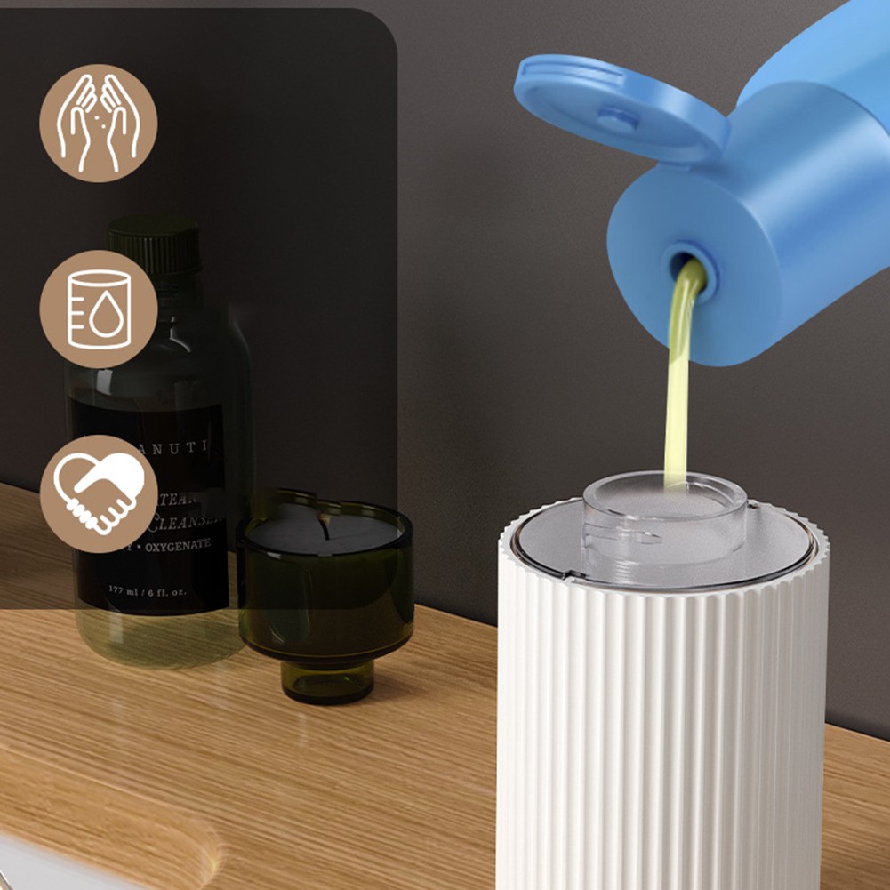 Rechargeable Touchless Soap Dispenser with Visible Soap Level Indicator