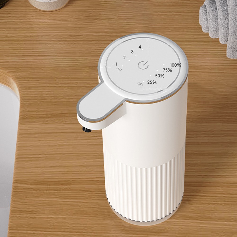 Rechargeable Touchless Soap Dispenser with Visible Soap Level Indicator