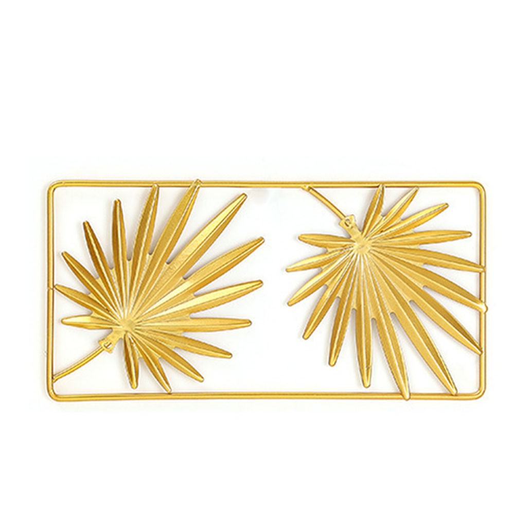 Exquisite Golden Leaf Wall Decoration for Living Room and Study Statement Piece