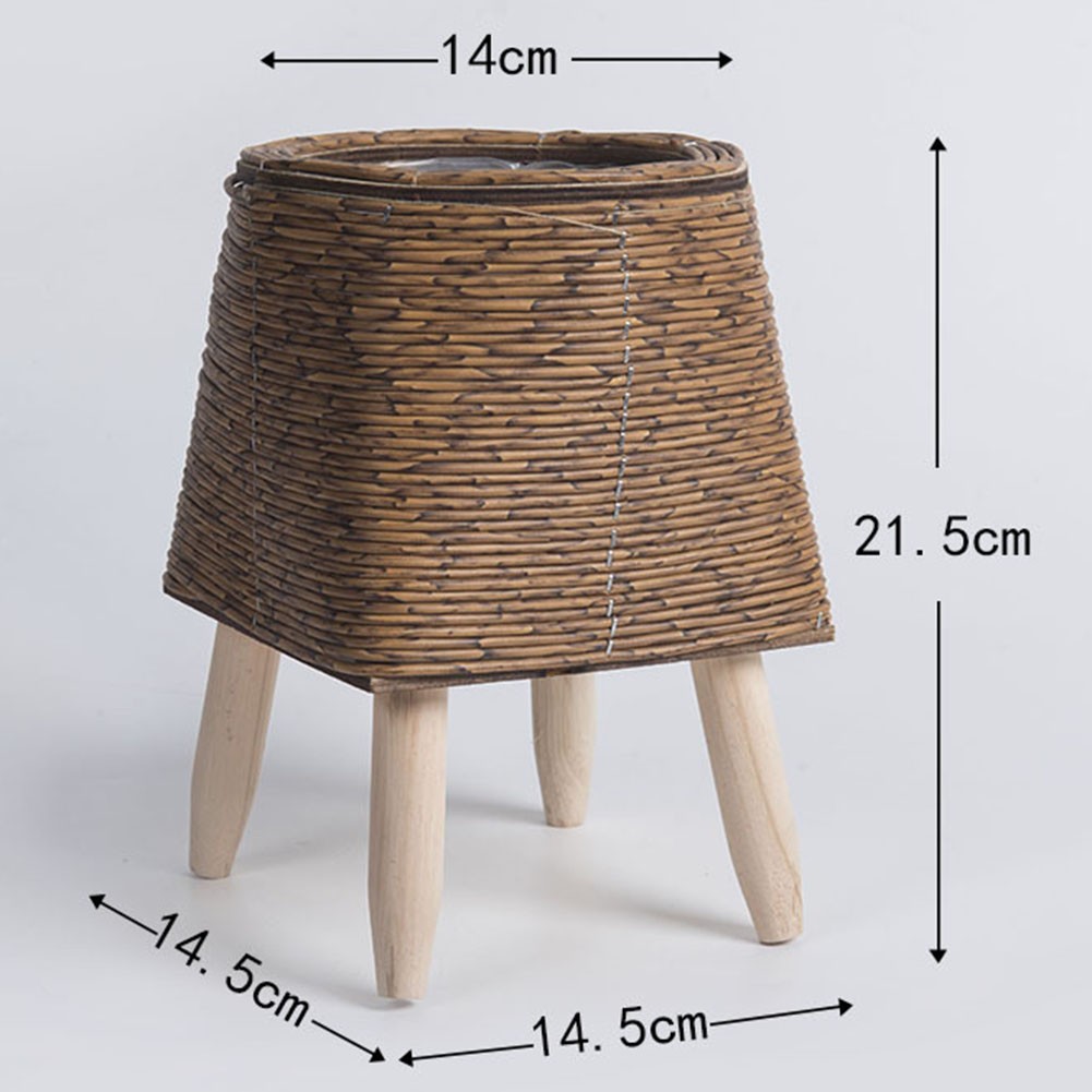 Desktop Plant Storage Compact Design Plant Storage Solution Good Straw Material