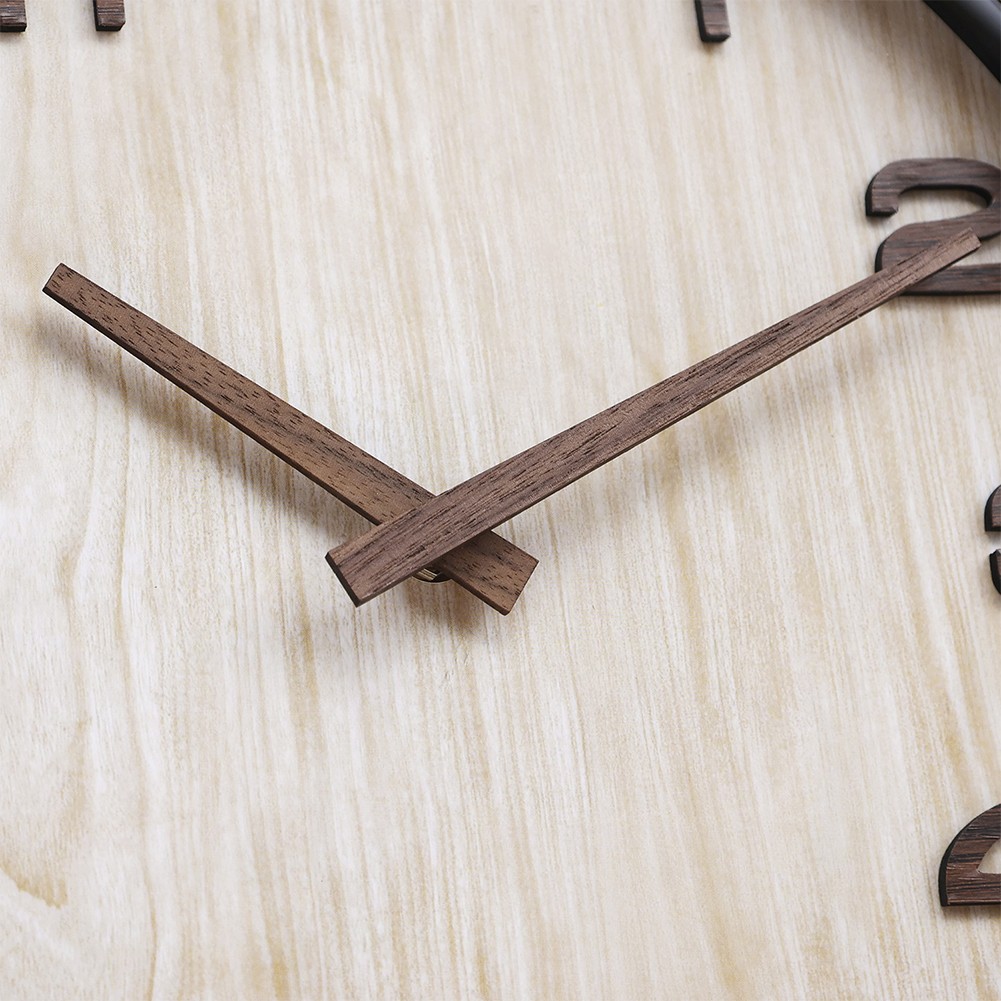 12 Inch Wall Clock for Home Office with Silent Operation and 3D Design