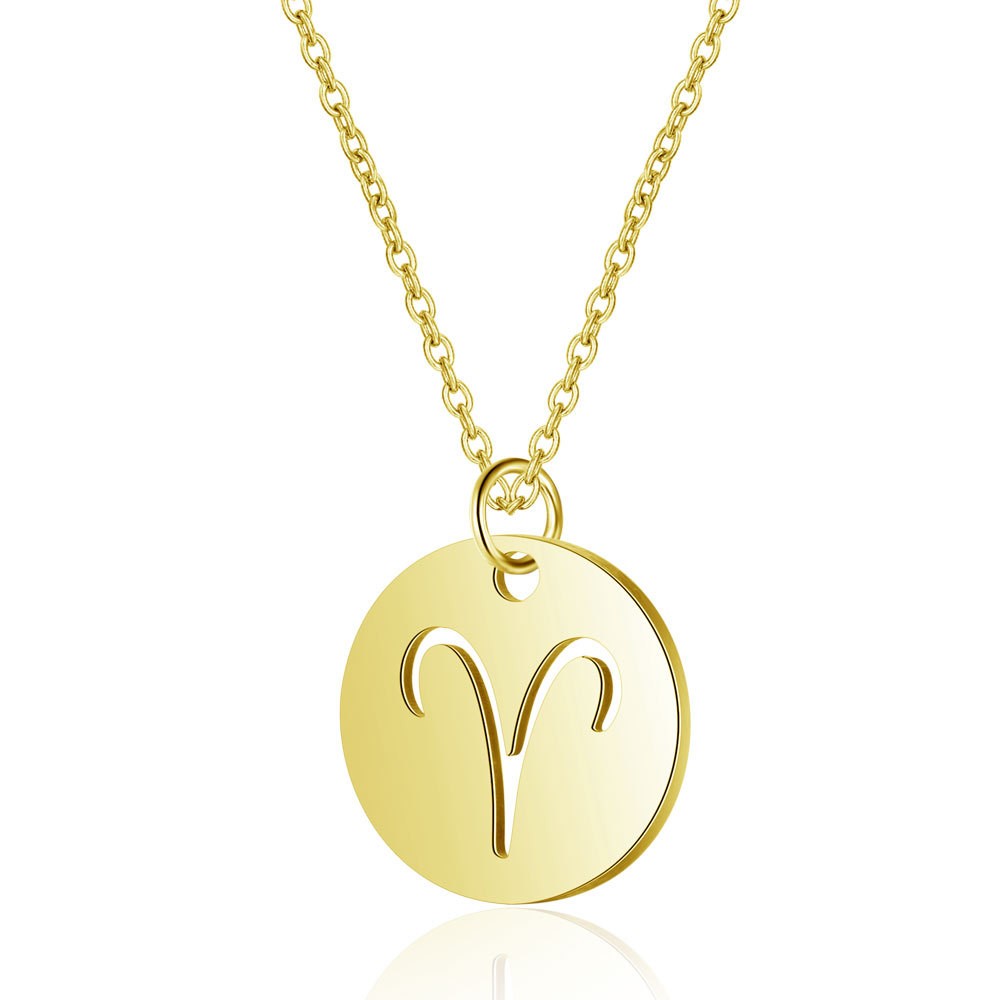 Elegant Pearl Chain Necklace Featuring Twelve Constellations for Fashion Lovers - Picture 25 of 36