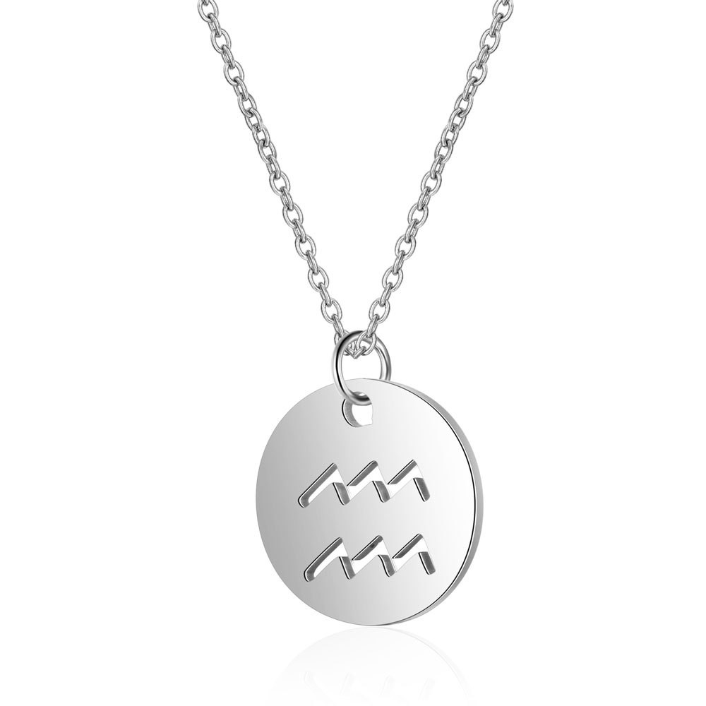 Elegant Pearl Chain Necklace Featuring Twelve Constellations for Fashion Lovers - Picture 23 of 36
