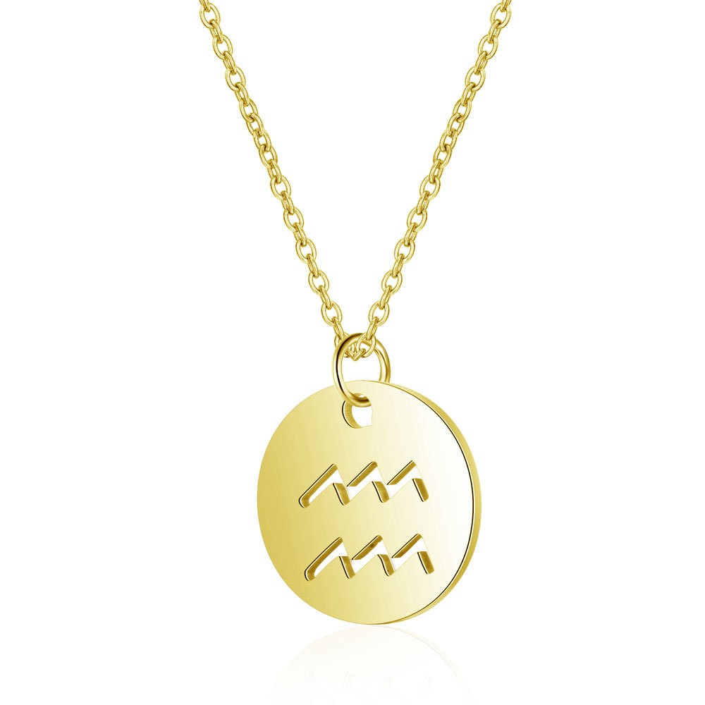 Elegant Pearl Chain Necklace Featuring Twelve Constellations for Fashion Lovers - Picture 35 of 36